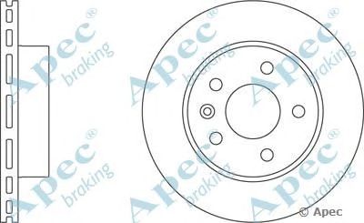 APEC BRAKING dsk682 -  Тормозной диск